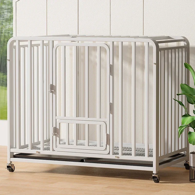 A  Dog Cage Large Medium  Indoor Small Pet  Cage with Toilet Golden Retriever Labrador  Cage