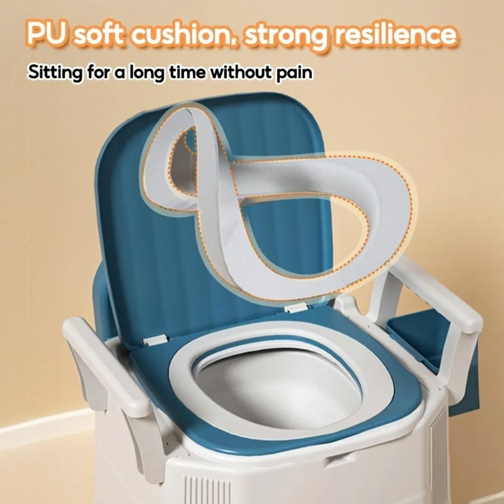 

Удобный портативный мобильный туалет, пластиковый нескользящий унитаз, дезодорирующий туалетный стул для пожилых беременных женщин