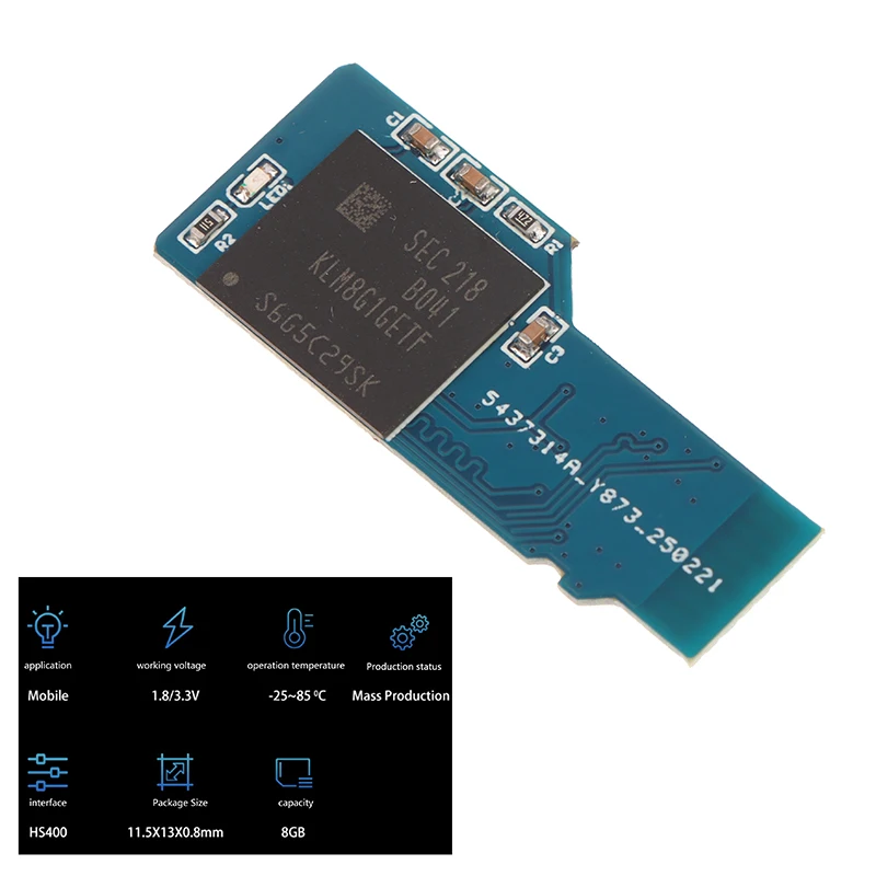 

1Pc High Performance EMMC To TF Card Module BGA153 BGA169 To Micro SD Card MM Card