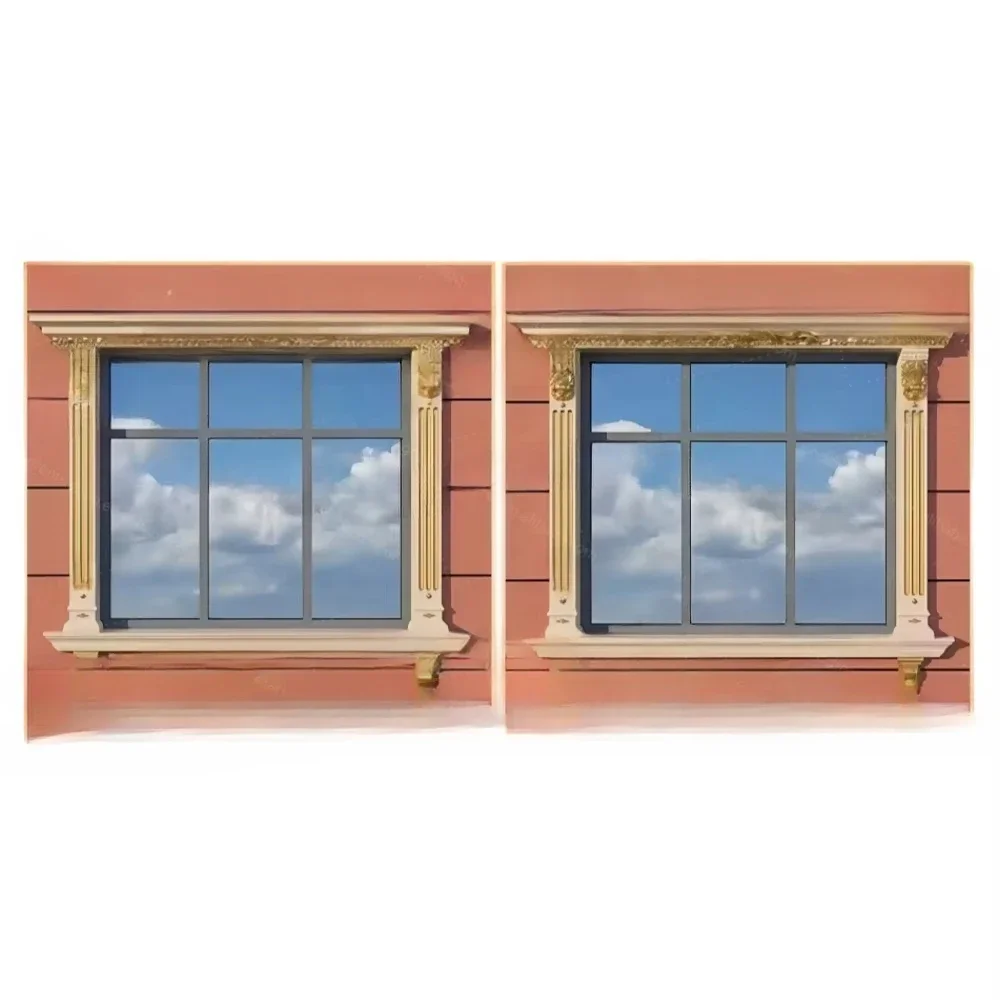 

A Window molding Exterior ABS plastic concrete window mold for house decoration window modeling design