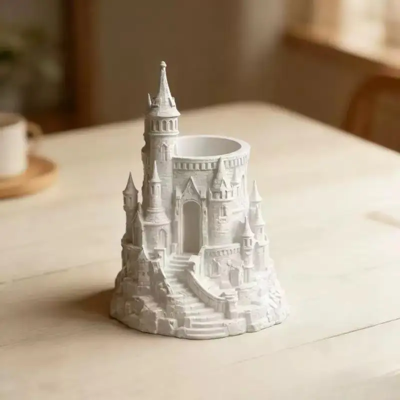 Harry Potter Dark Style Pen Holder 3D Printed Creative Pen Cup Magic Castle Decoration Slightly Flawed Picture Reference view 5