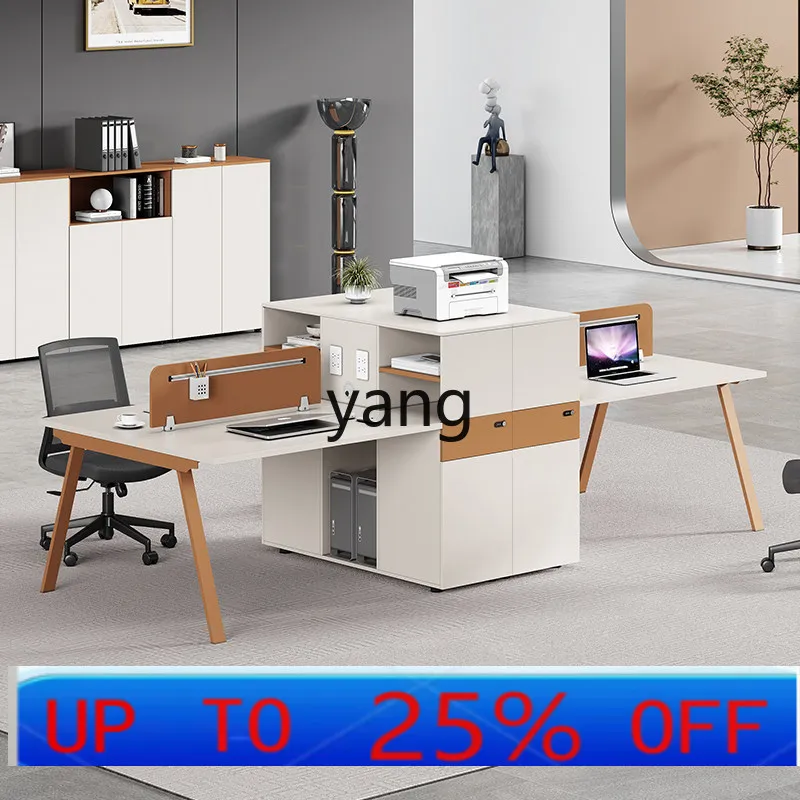 LMM simple modern staff booth finance 4 people 4 people 6 people computer desk office desk and chair combination