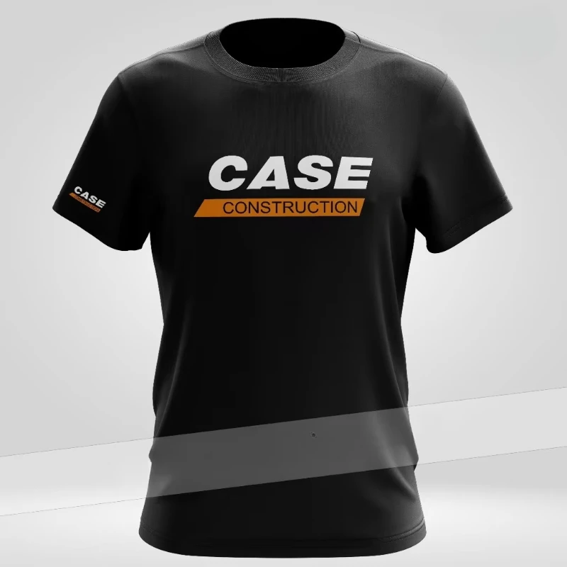 

CASE Construction Heavy Equipment Work Backhoe Excavator Tractor T-Shirts Men Microfiber Quick Dry Baju Premium Cotton Tees