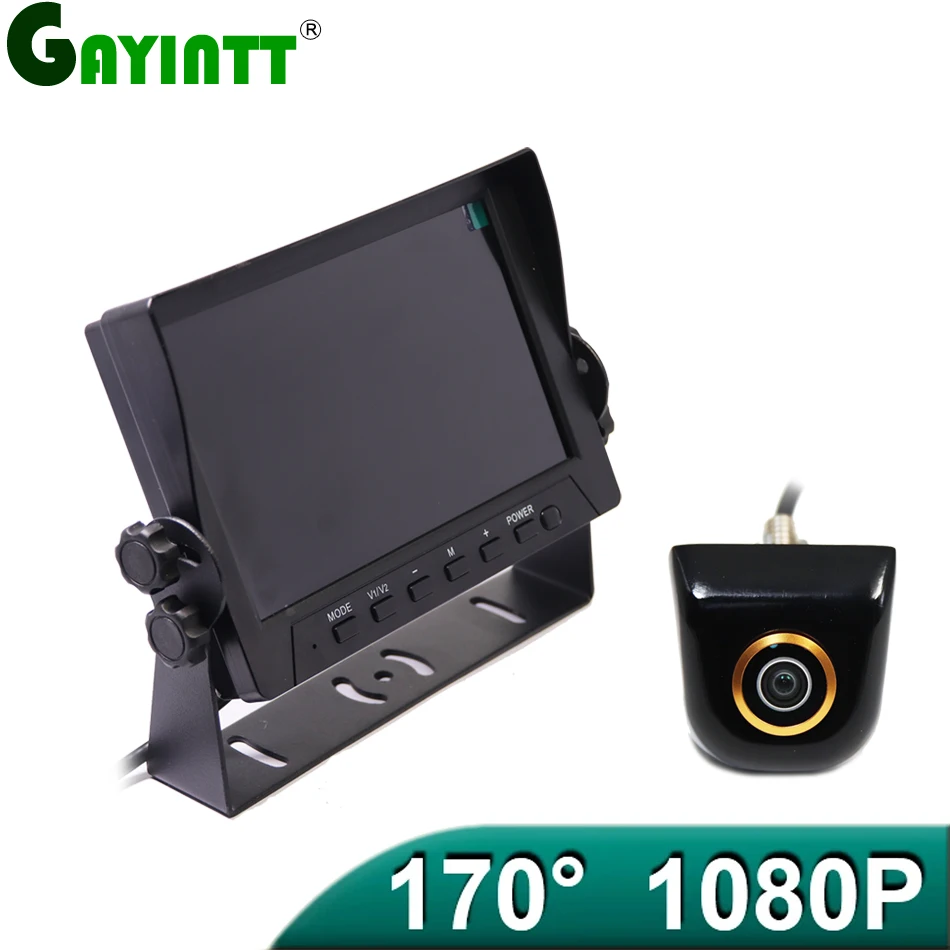 

GAYINTT 7 inch AHD Monitor 1920*1080P 170 Degree High Definition Starlight Night Vision Vehicle Camera Reverse For Car