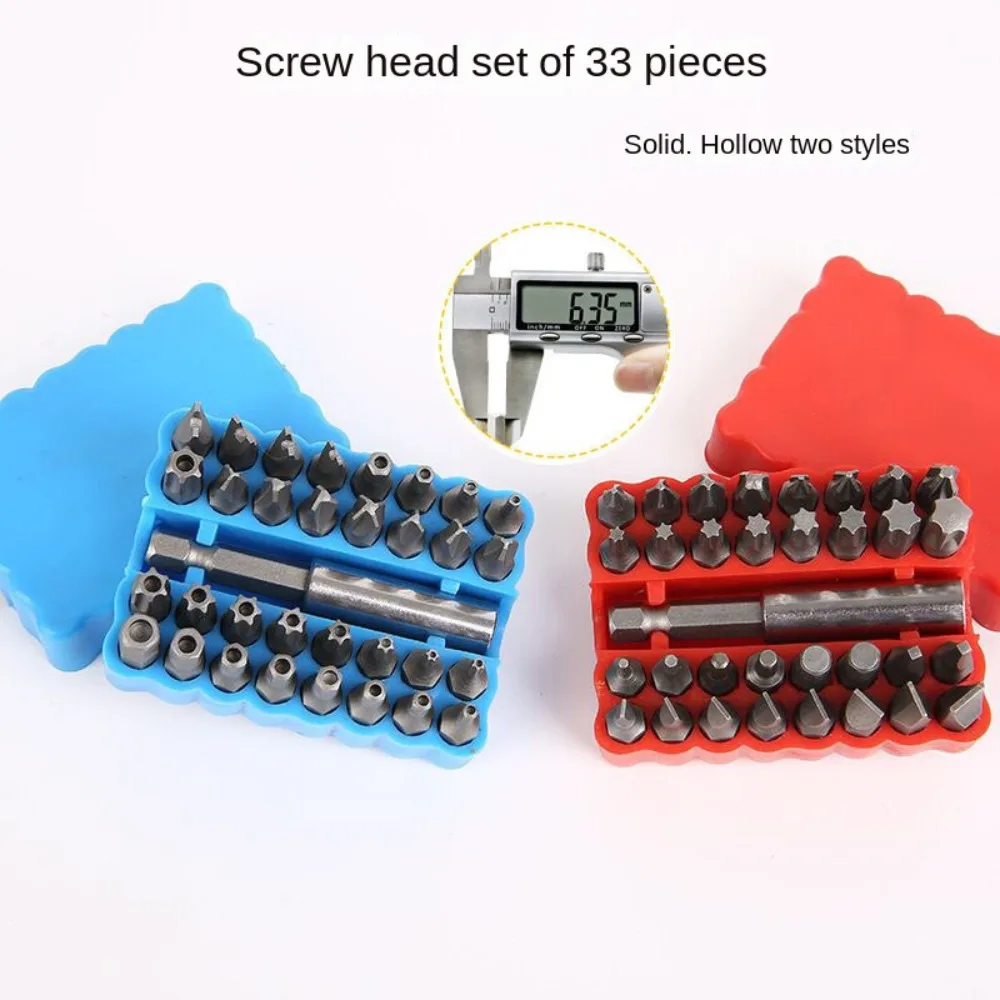 

New Chrome Vanadium Steel Security Bit Set Star Spanner Screws Hex Screwdriver Heads Hand Tools Driver Kit Hollow Drill Home