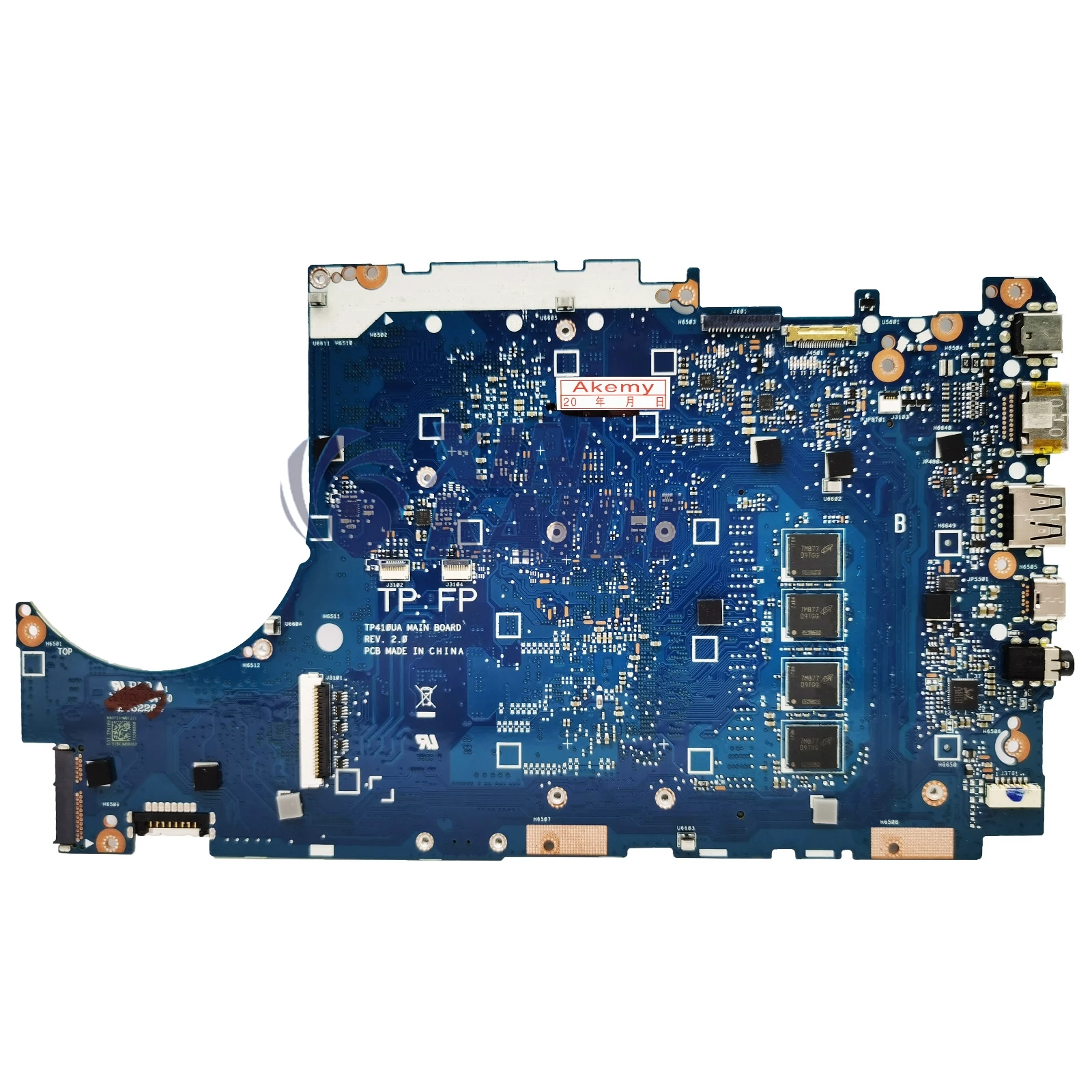 Imagem -04 - Placa-mãe do Portátil para Vivobook Flip 14 Tp410ua i3 i5 i7 Cpu 930mx Uma 8g 4g Ram 100 de Trabalho