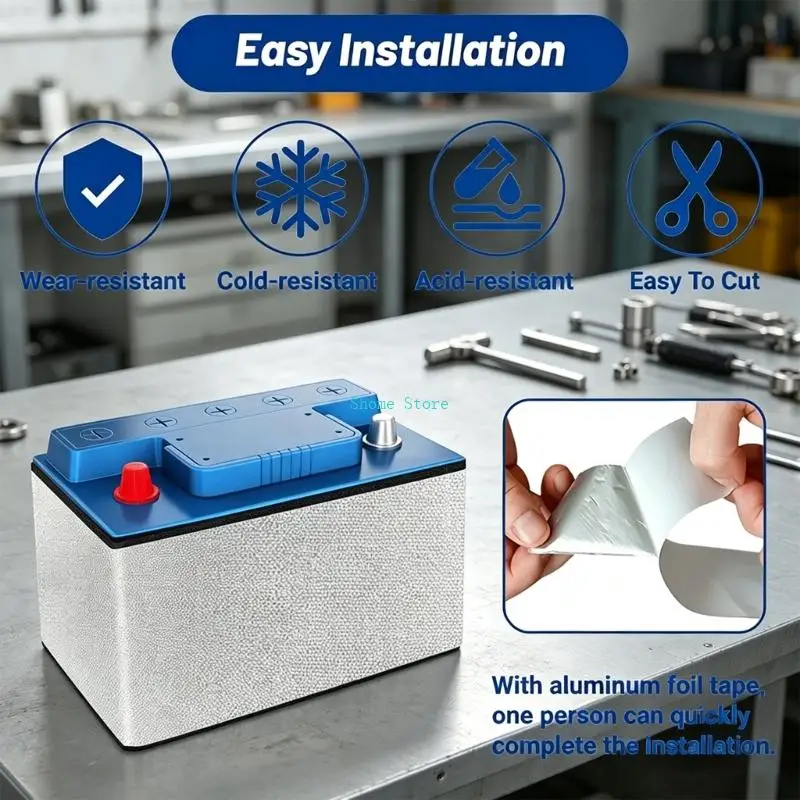 Flexible Battery Insulation Cover Sheet for Storage and Maintenance Tasks M68E