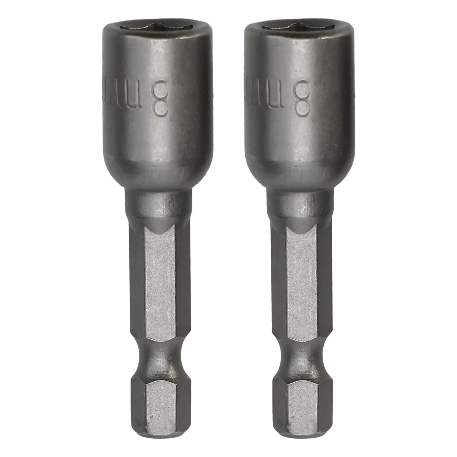 Magnetic Nut Driver Soquete Chave De Fenda, Hex Broca Elétrica, Acessórios para Ferramentas Elétricas e Substituição de Peças, 2Pcs