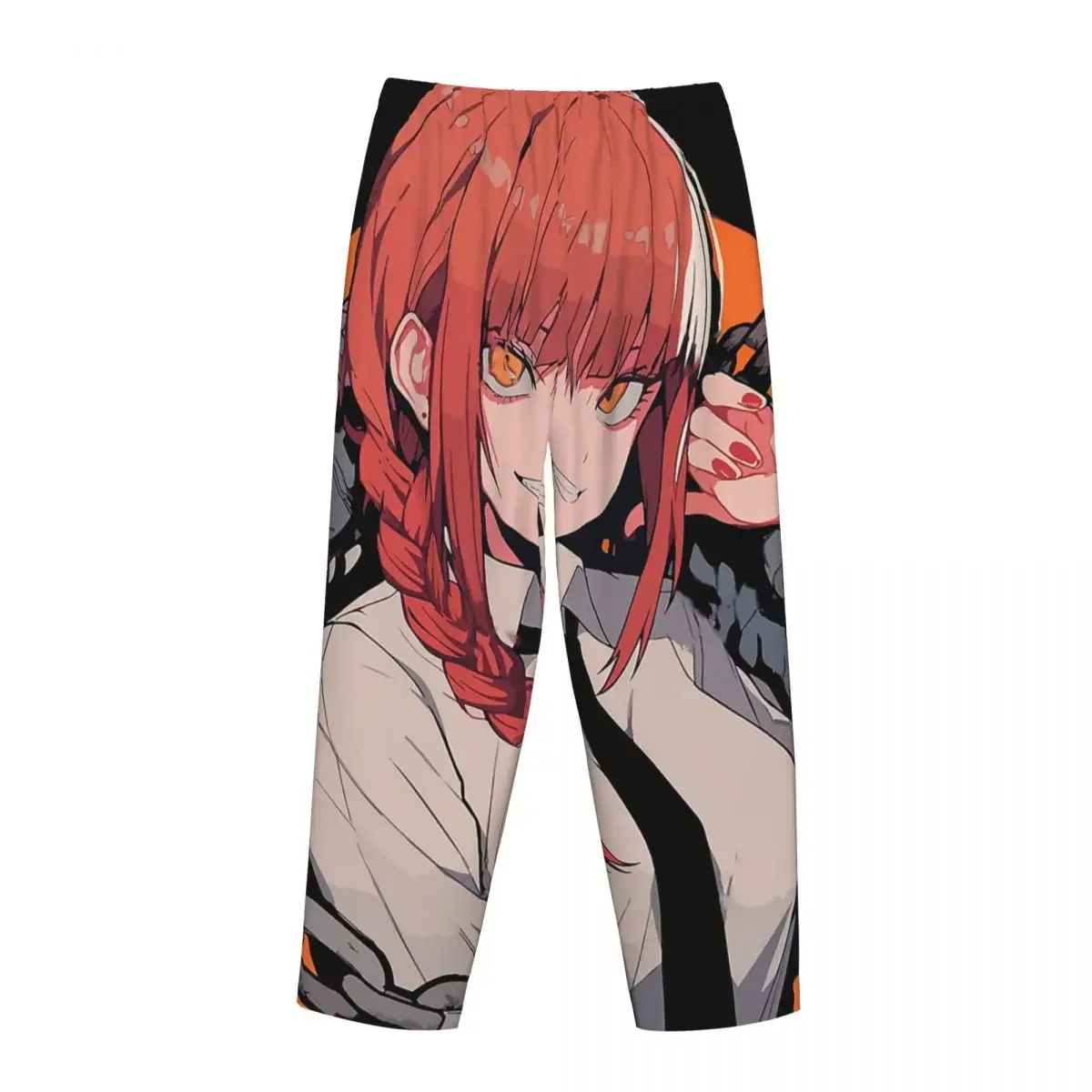 Custom Makima Chainsaw Man Women Pajama Pants Lounge Sleep Sleepwear Bottoms with Pockets