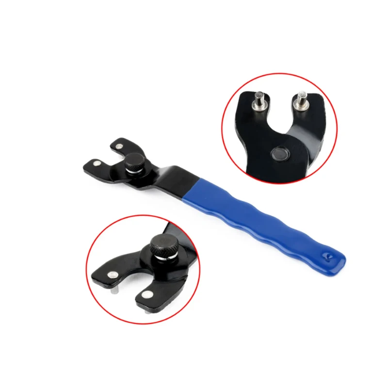 1/2PCS Universal Angle Grinder Wrench Single Head Hardware Tool Holder Adjustable Size Plastic Dip Handle Wrench Multifunction