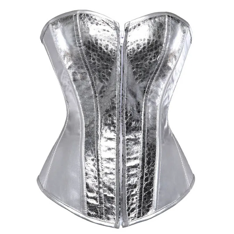 Women Sexy Faux Leather Overbust Corset Waist Cincher Burlesque Corset Bustier Party Fashion Corsets Lingerie Top