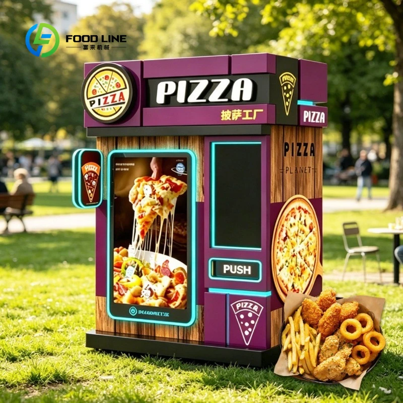 Distributeur Automatique De Pizza Custom Commercial Hot Food Oven Price Vending Machine for Sale
