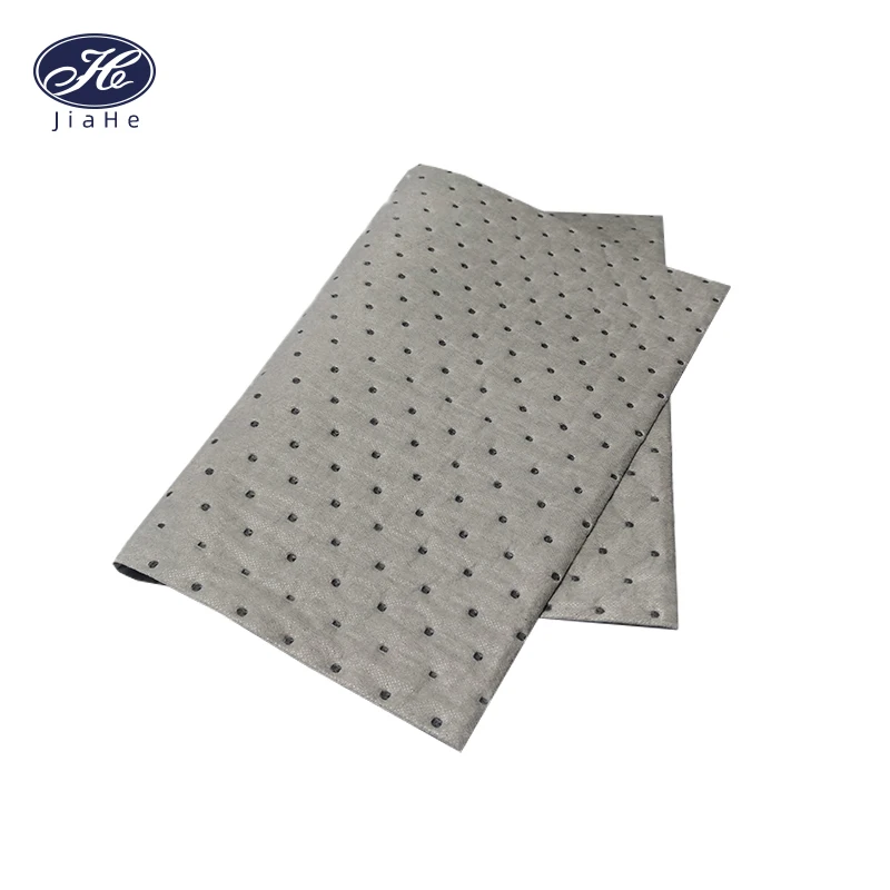 Almohadillas absorbentes de agua desechables de derrames de aceite universales grises perforadas de alta calidad