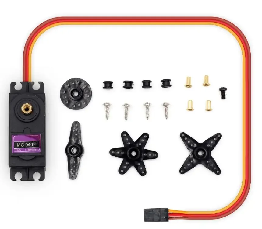 MG946R 13kg couple élevé RC Servos Robot numérique Servo moteur à engrenages en métal pour JR 1/8 1/10 RC voiture avion hélicoptère bateau bricolage jouets