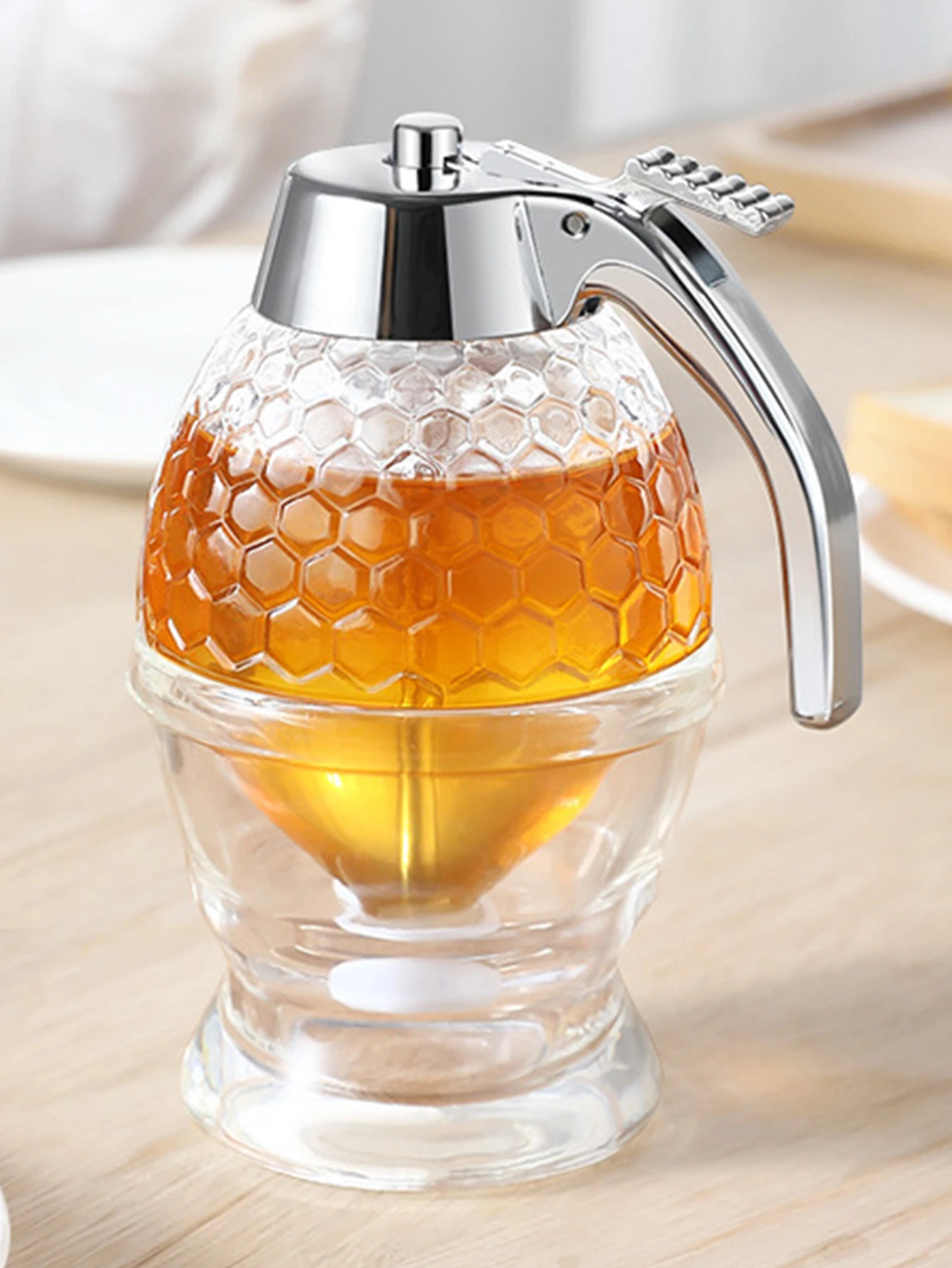 Honey Syrup Press Dispenser Food Grade Material Bottle for Home Kitchen Supplies