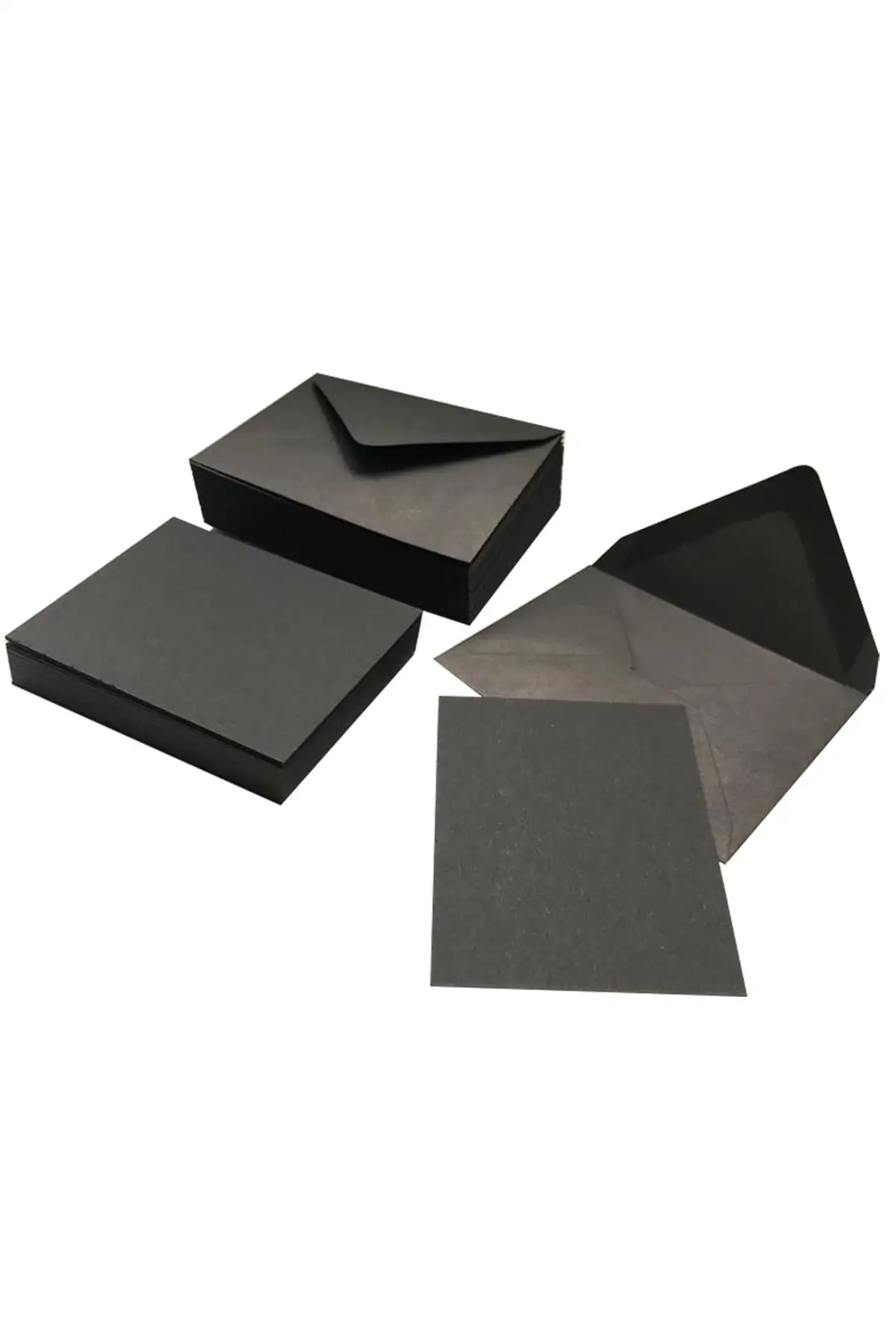 Mini busta nera da 1000 pezzi 7 x10 cm e scheda pz