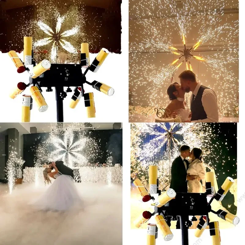 Hot Sale Electronic Pyro Windmill Remote Control Firing System Cake Rotate Machine for Stage Performance Wedding Christmas