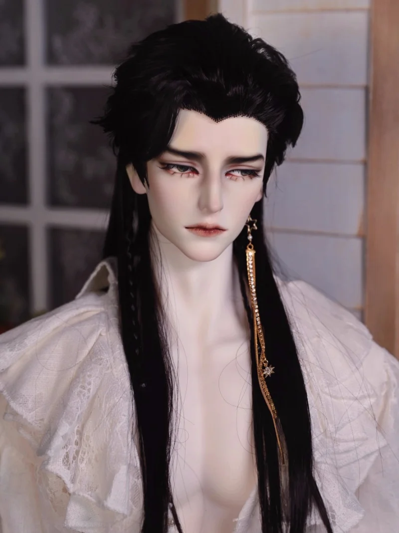 

Парики для кукол bjd подходят для высокотемпературных шелковых волос размером 1/4 и 1/3, модифицированных вручную аксессуаров для кукол.