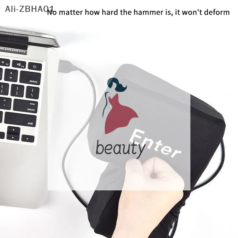 Keyboard Vent Pillows Button Desktop Pillow Programmer Worker Big USB Enter Key Anti Stress Button Decompression Computer Any