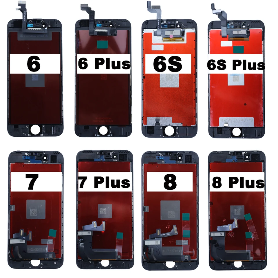 Display LCD para iPhone 6, 6S, 6SP, 7, 7P, 8, 8P, ensamble de touch screen y digitalizador, reemplazo para iPhone SE 2020, para 8 Plus, 7 Plus 6