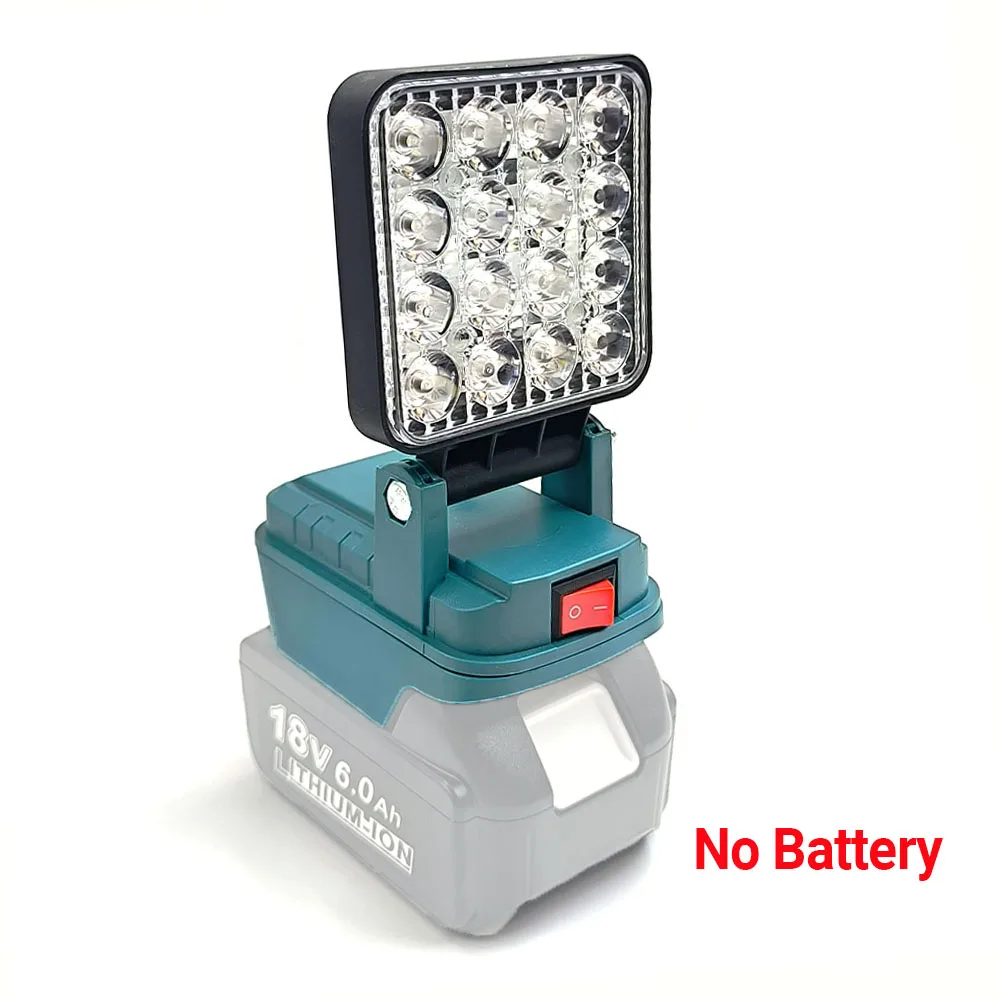 Lanterna de trabalho led sem fio de 3 polegadas, para bateria makita 14.4v-18v, lanterna externa, lâmpada de acampamento, iluminação de emergência