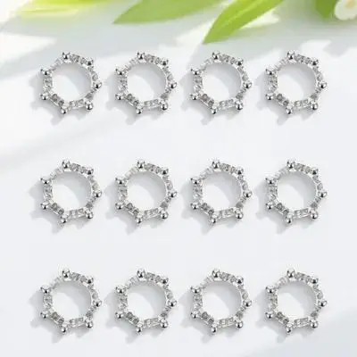 

50 pcs Mini Crown Shape Pendant Necklace Pendants Jewelry Accessories Alloy DIY Bracelet Supplies Charms Safe Durable Gift