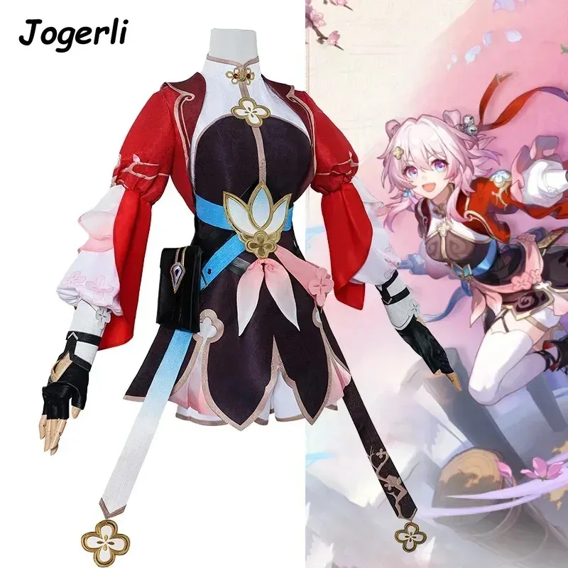 Jogerli Honkai: Star Rail Xianzhou 7th Musketeers Cospaly أزياء السكك الحديدية النسائية الأخت كوس لعبة لعب الأدوار البدلة؛ 3، c'5.b؛ 8'