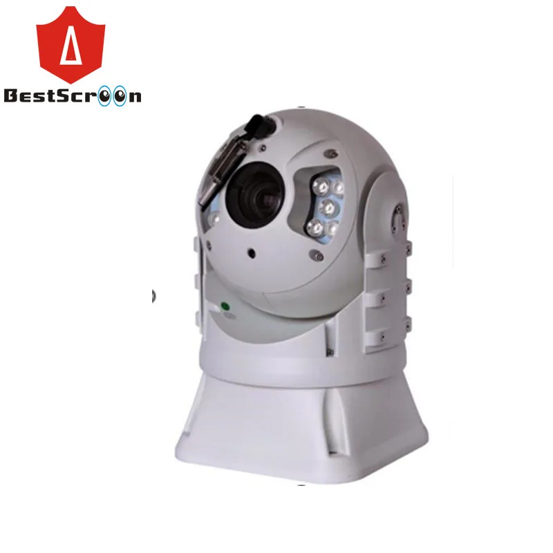 500m Laser Night Vision 1500m Day Vision 2.0MP 33x Optical Zoom Vehicle Boat Mounted Dome Cctv  PTZ Camera with wiper