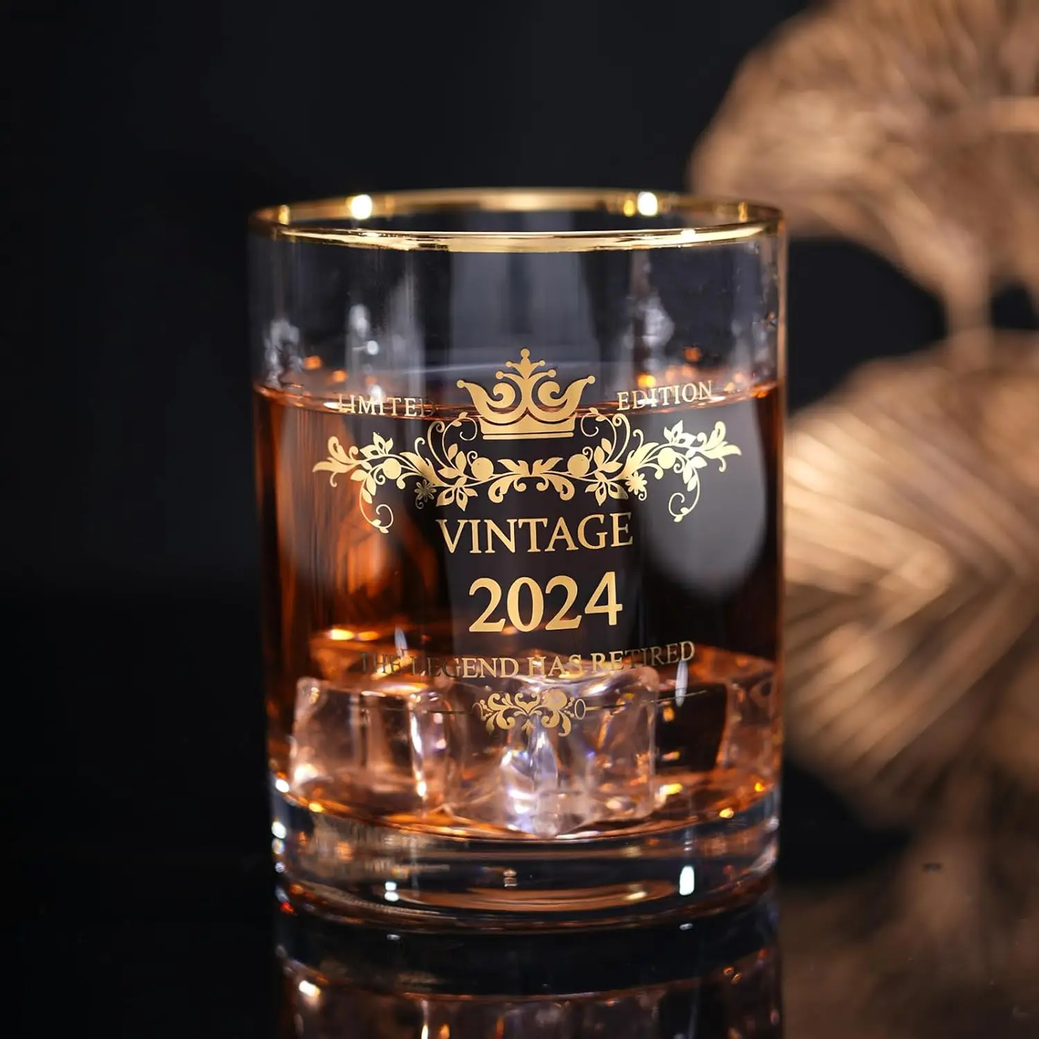 2024 هدايا التقاعد للرجال والنساء بوس زميل العمل أبي أمي صديق 13 أوقية كوب شرب زجاجي ويسكي الأسطورة له هدية متقاعد (Le #4