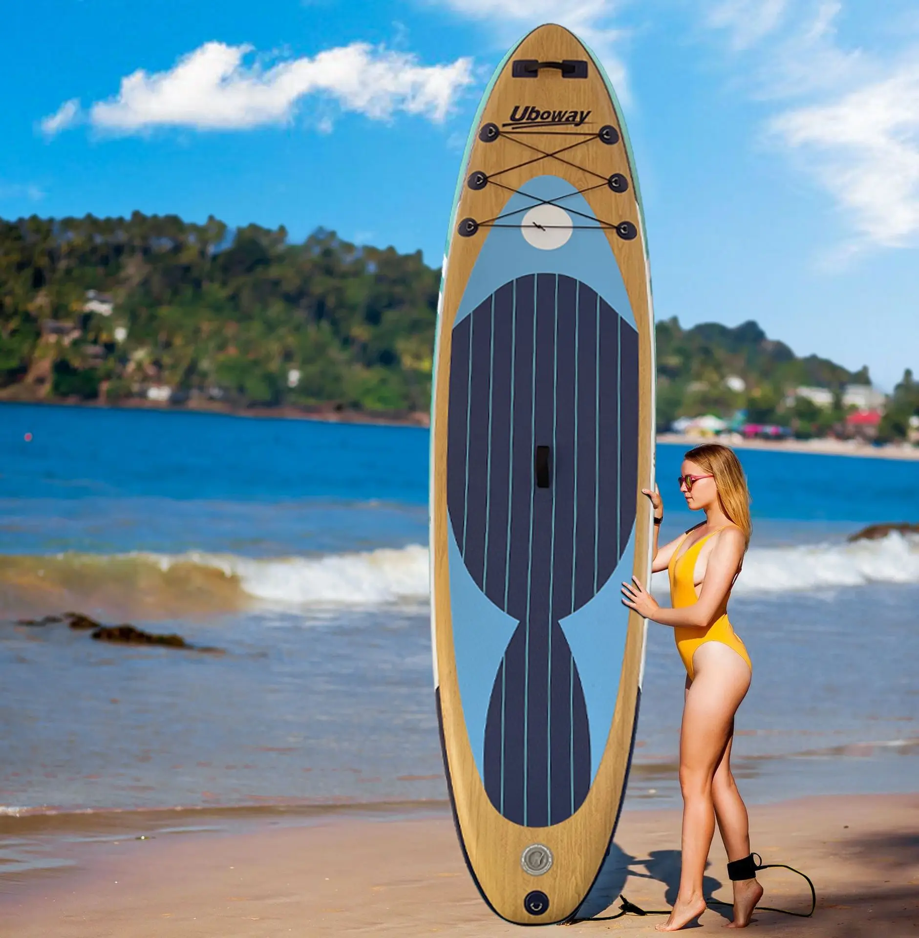 Inflatable Paddleboard Pump, Double Layer Board, Surf Board, Kayak Accessories, Non-Slip Deck, SUP Stand-up Paddle Board, New