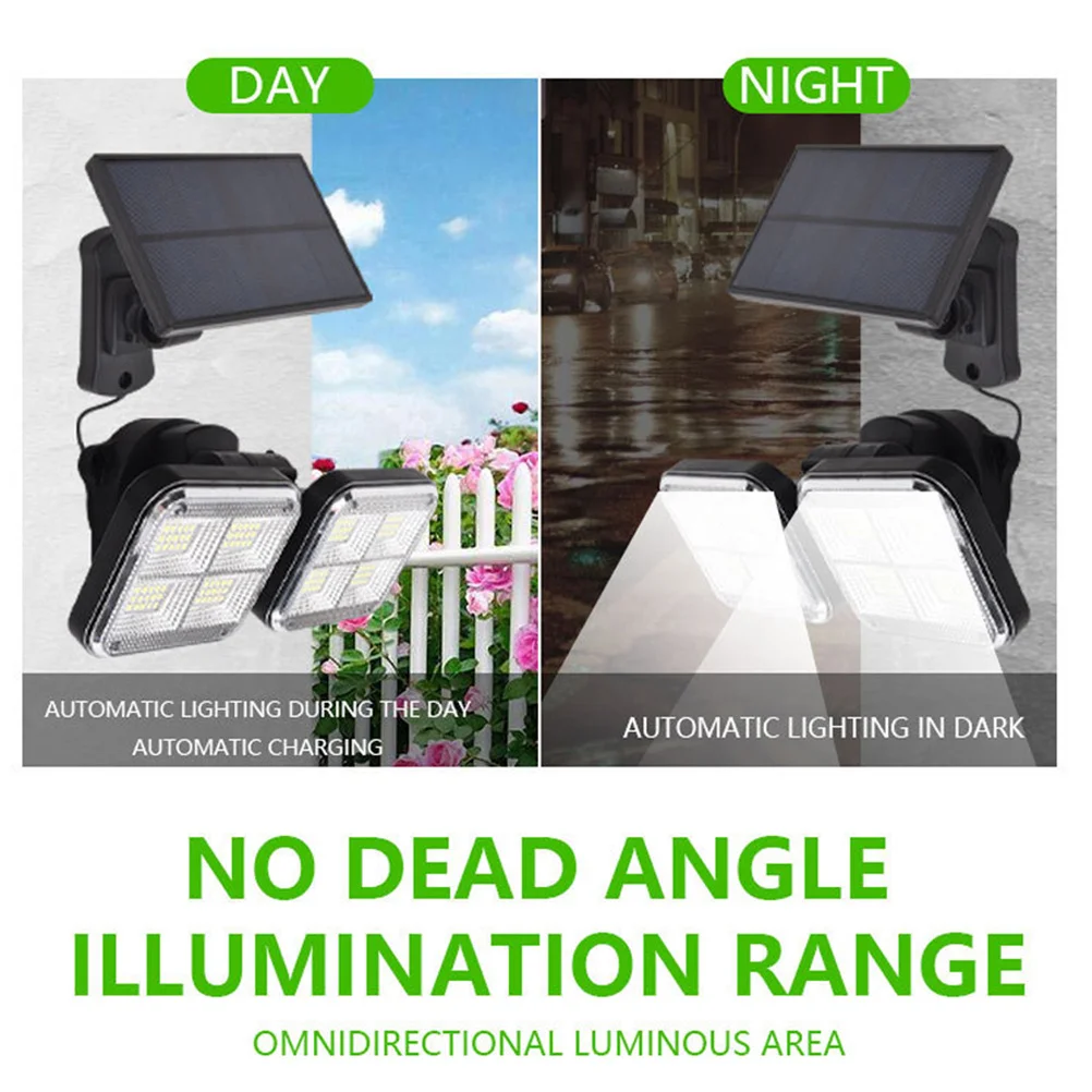 

1Pcs Solar Wall Light Outdoor Waterproof ABS Motion Sensor Exterior Lamp with Adjustable Angle IP65 for Garden Pathway Lighting