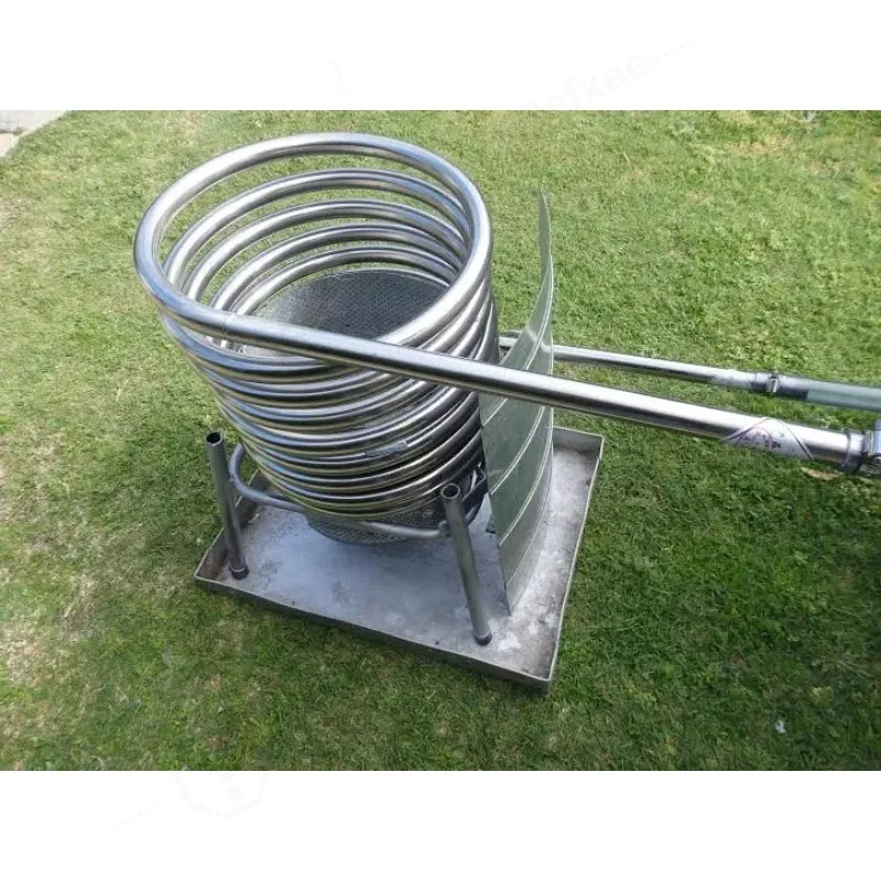 SS304 Stainless Steel Coil Heat Exchanger Hot Water Coil for DIY Dutch Tub, Wood Fried Hot Tub Heater Coils