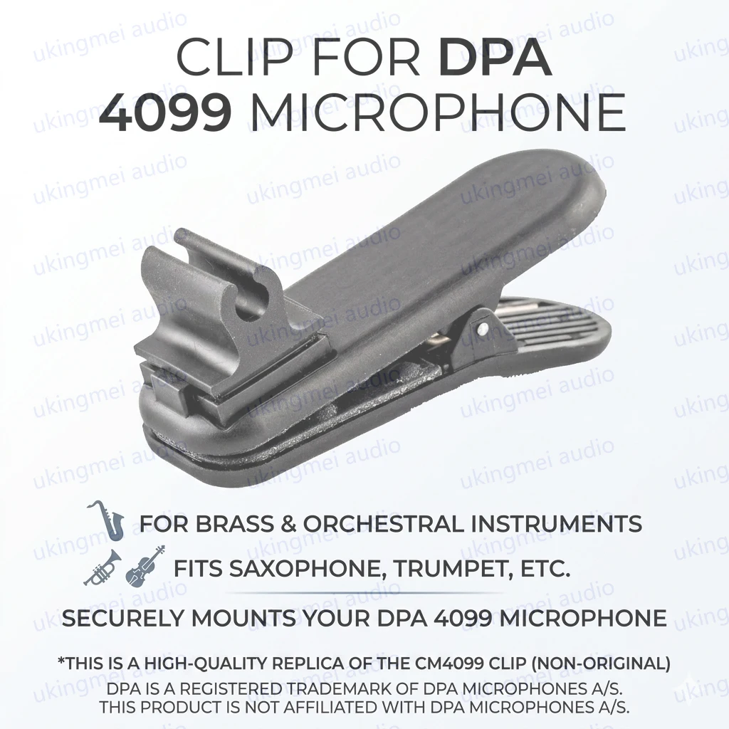 Clamp Mount for DPA 4099 Instument Microphone Easily Quickly to Connect Instrument Microphone to Saxophones Brass Instruments