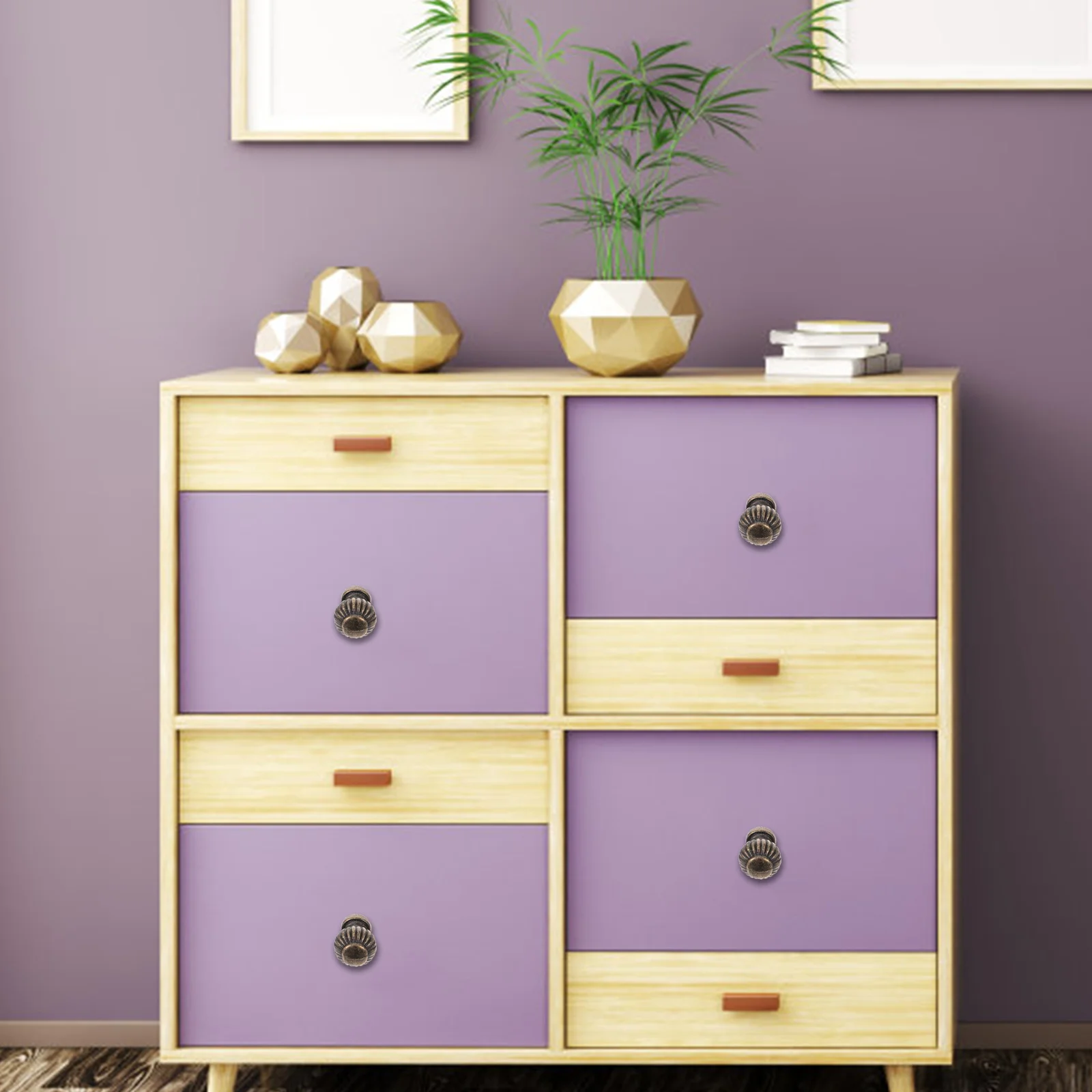 

10Pcs Zinc Alloy Cabinet Door Handles Bronze Finish Durable Smooth for Furniture Decorative Use in Home Bathroom