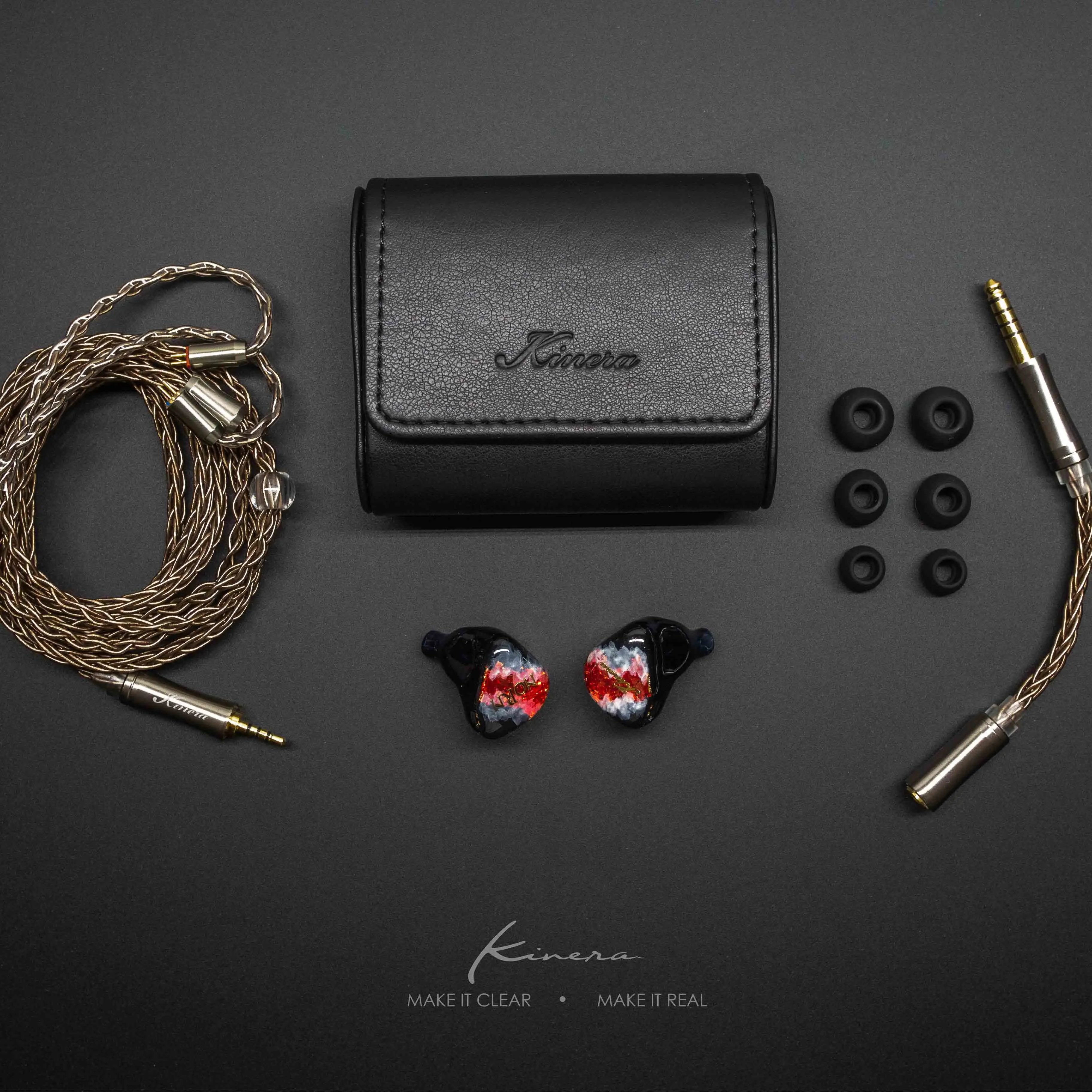 سماعات كينيرا نورون 4BA + 1DD شاشة هجينة HiFi داخل الأذن سماعات موسيقى عشاق الصوت سماعات أذن 0.78 2pin سماعة كابل قابلة للفصل