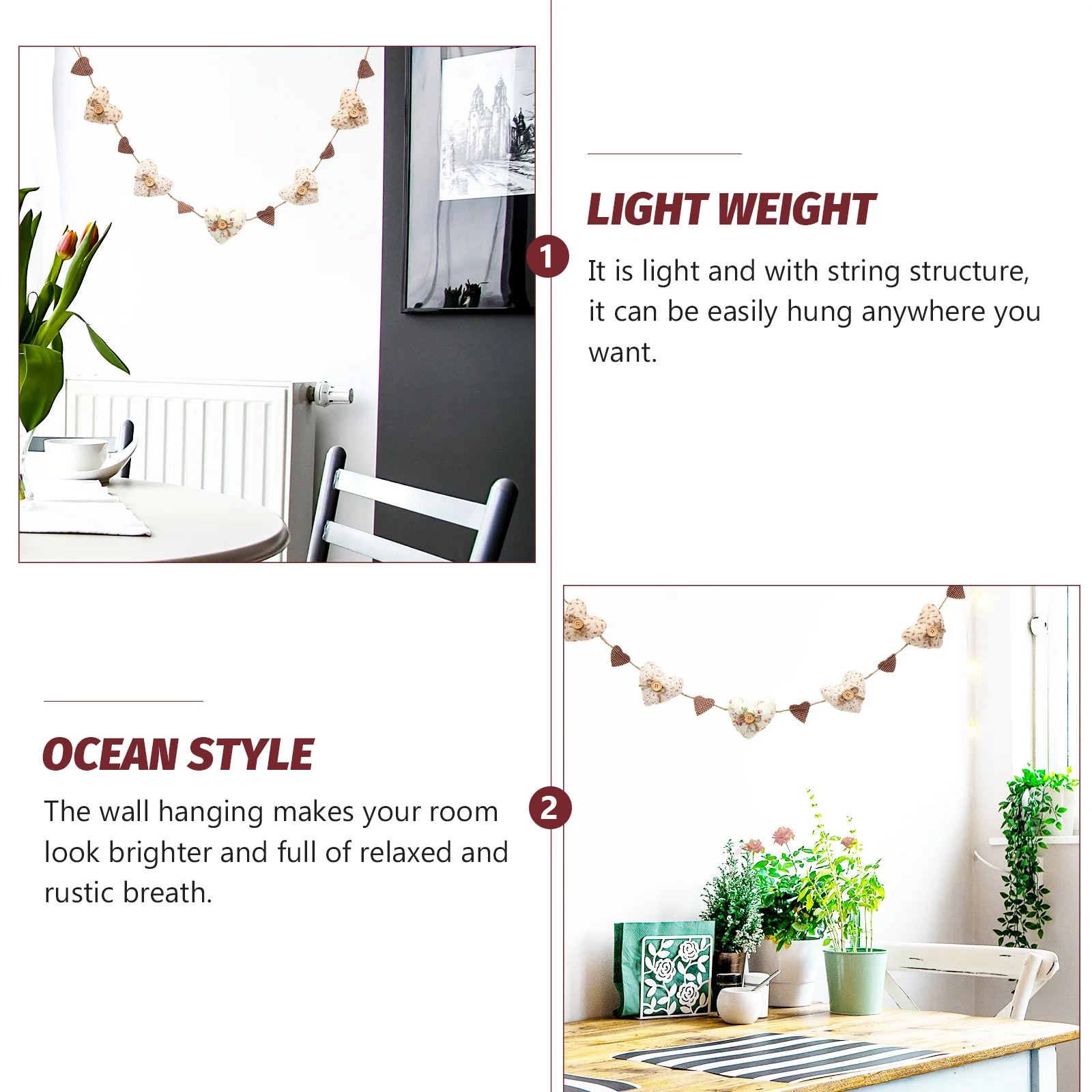 

Love Wall Hanging Decor Rustic Home Bedroom Decoration Garland Light String Art Gift Family Friends Household Wall