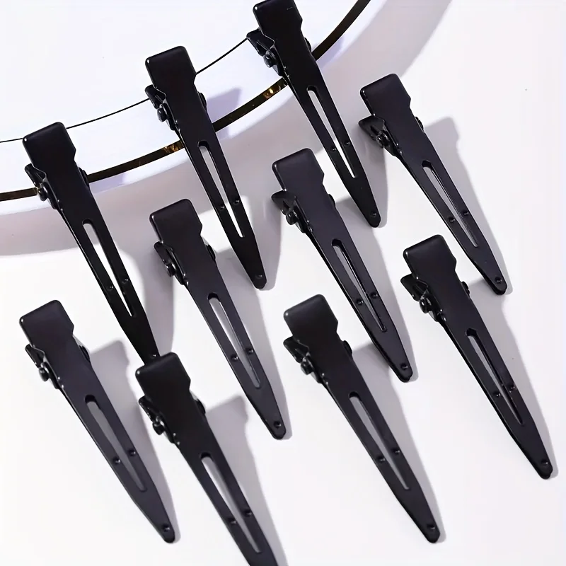 10/20pcs of Black Duckbill Clips for Hair Salons, Styling, And Dyeing Additions