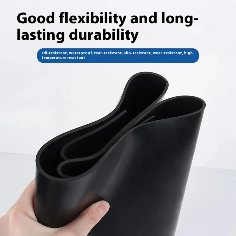 Rubber Pad Industrial Shock Absorption Mechanical Anti-skid Buffer Pad Die Heightening Pad Solid Rubber Sheet Thickening