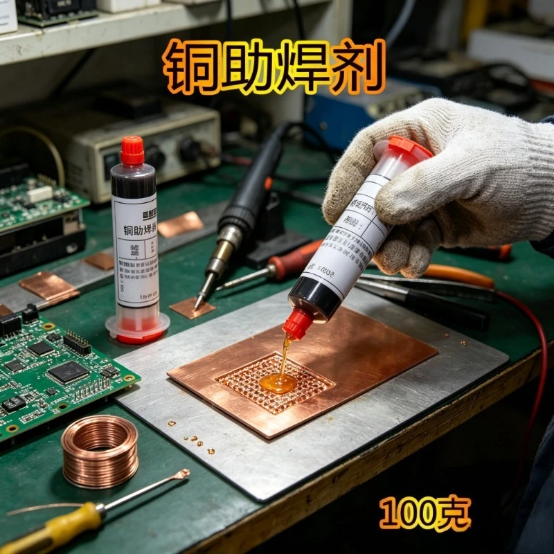 Copper-Based Resistance Welding Flux, Professional Spot Welding Auxiliary Paste for Lithium Battery Production & Repair