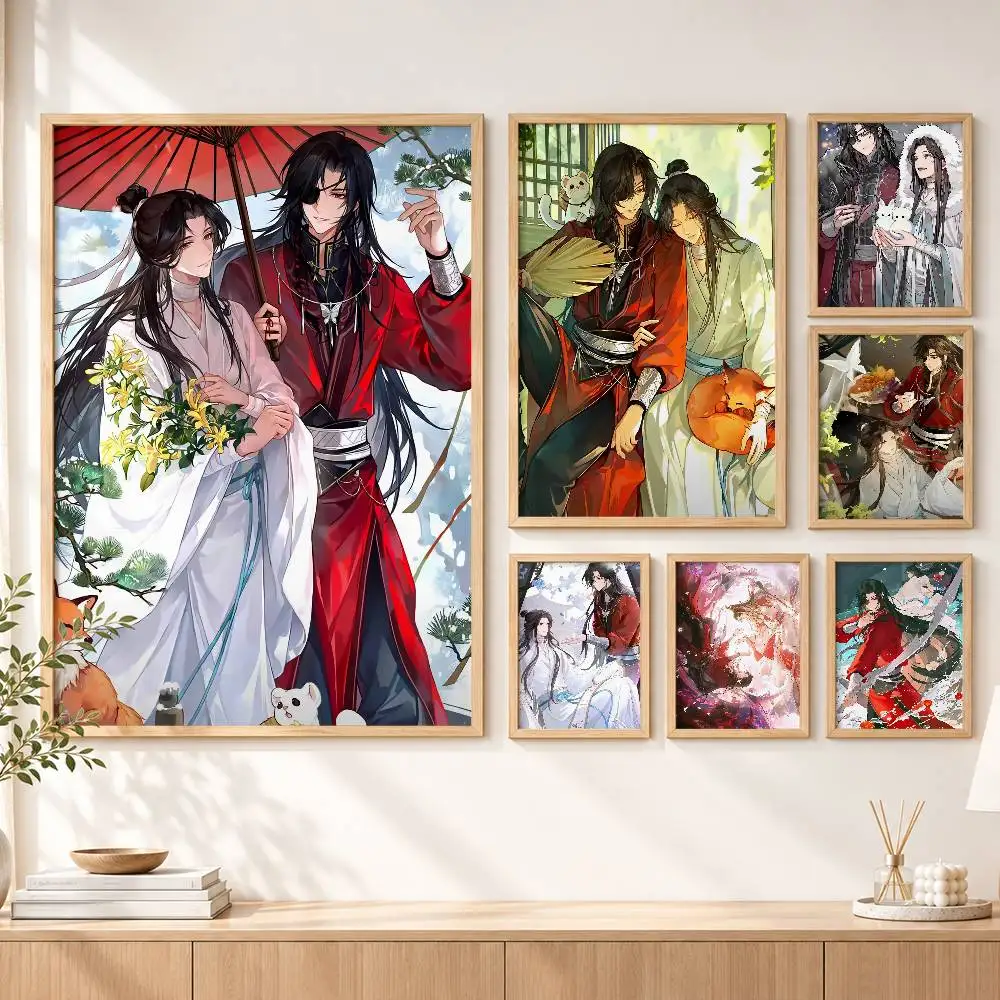 Xie Lian Hua Cheng Heaven Officials Blessing Custom HD Waterproof Self Adhesive Wall Art Poster