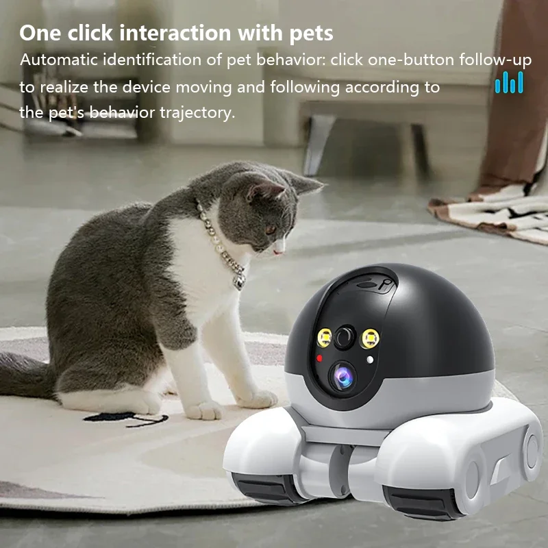 AI Cat/Dog IP Camera Full Color 8MP HD1080p APP Dual Lens Playing Running Humanoid Detection Home Security CCTV Baby Monitor