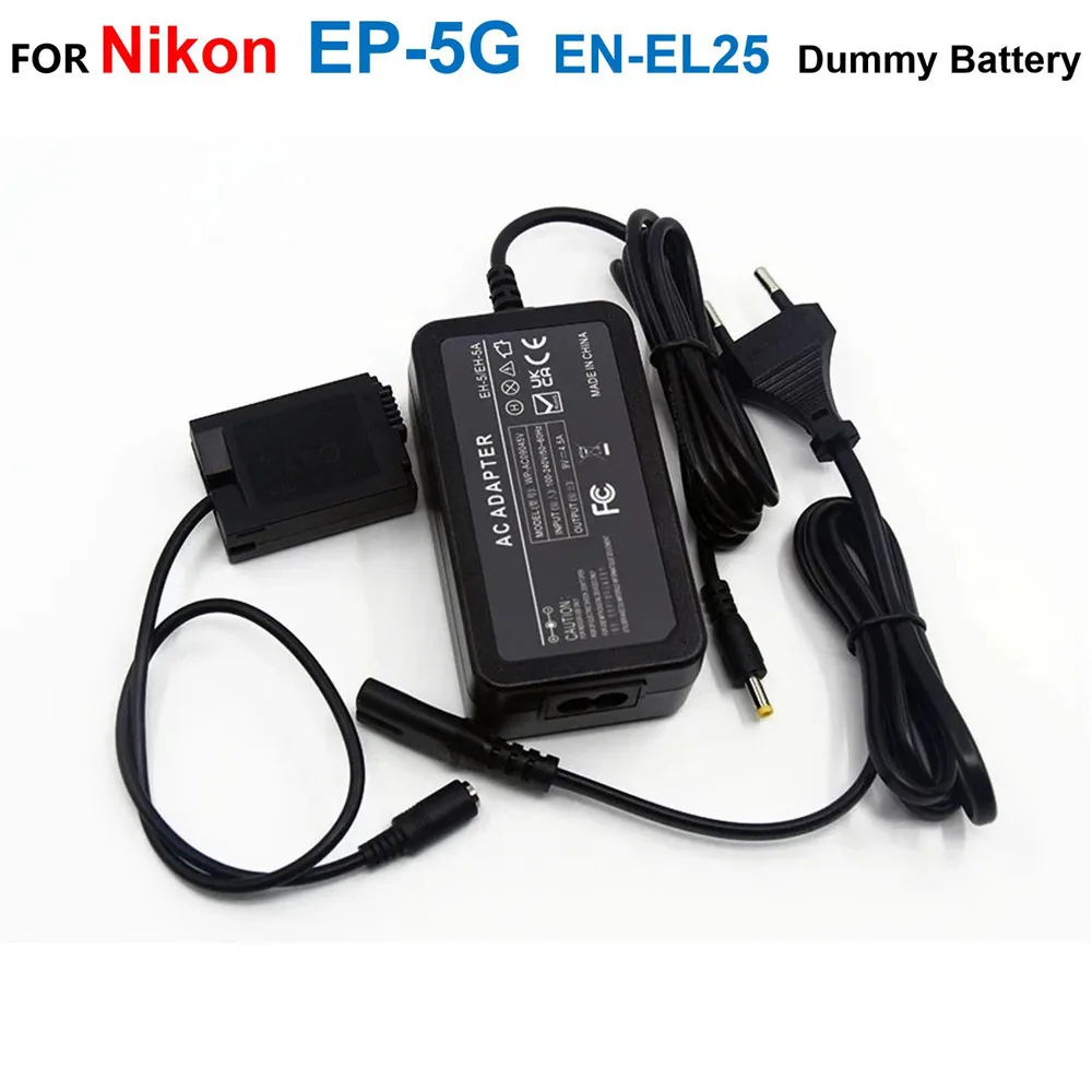 EH-5A EH-5B MH-32 AC Power Adapter Charger Supply DC 9V 4.0*1.7mm EP-5G DC Coupler EN-EL25 Dummy Battery For Nikon Z50 ZFC Z30