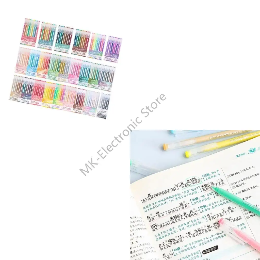 

R2LF Colored Journaling Pen Fluorescent Color Gel Pen 0.6MM Needle Tip for Drawing Note Taking Sketching and Scrapbooking