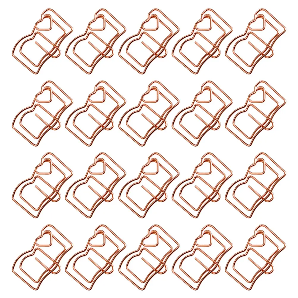 

30pcs Book Notes Folder Small Paperclips Stainless Steel Office Supplies Multi Use Document Clipping Accessories