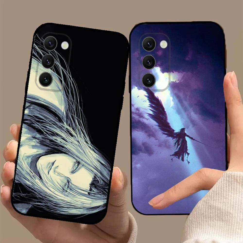 F-FinalS F-FantasyS S-Sephiroth Phone Case For Samsung S24,23,22,30,21,10,9,Ultra,Plus,Lite,FE,5G Black Soft Case