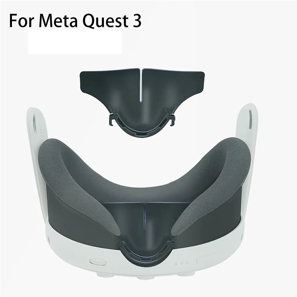 Soft Rubber Breathable Pad VR Replacement Parts VR Accessories Shading Nose Pad For Meta Quest 3