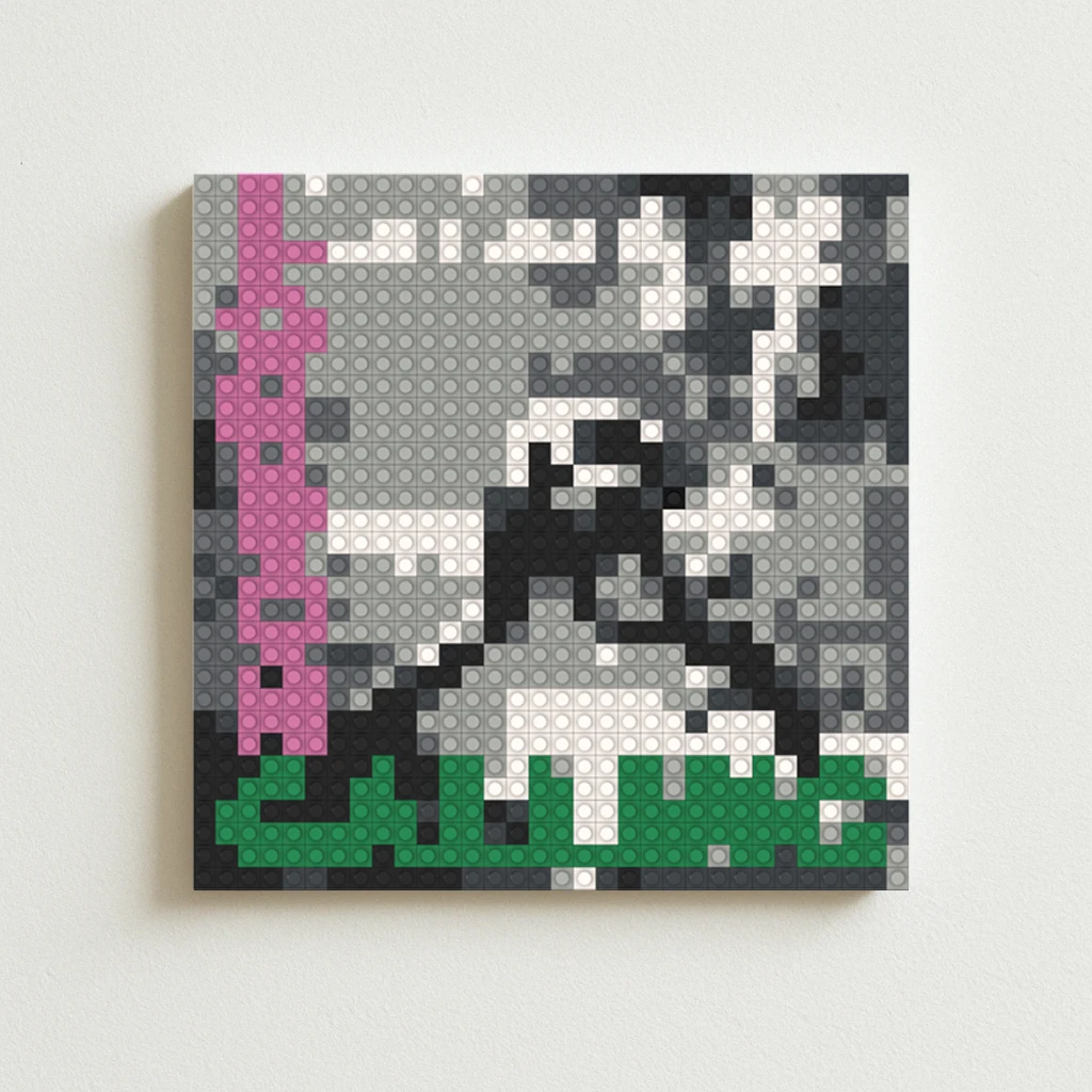 

Mosaic Pixel Art Building Blocks Set The Clash London Calling Album Cover Poster Rock Punk Band Gift DIY Brick Kit