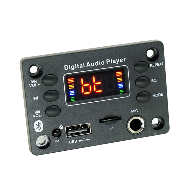 

Bluetooth 5.0 MP3 WMA WAV APE Decoder Board Hands-free Car Audio Microphone USB TF FM Radio MP3 Music Player Speaker