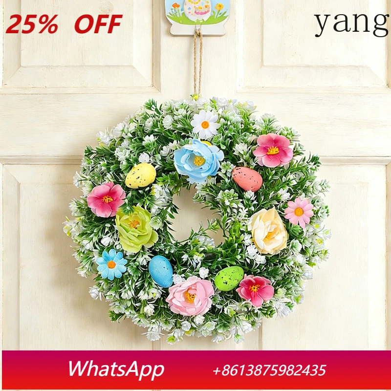 

LTT Easter Ambience Wreath Spring Egg Wreath Simulation Flower Ornament