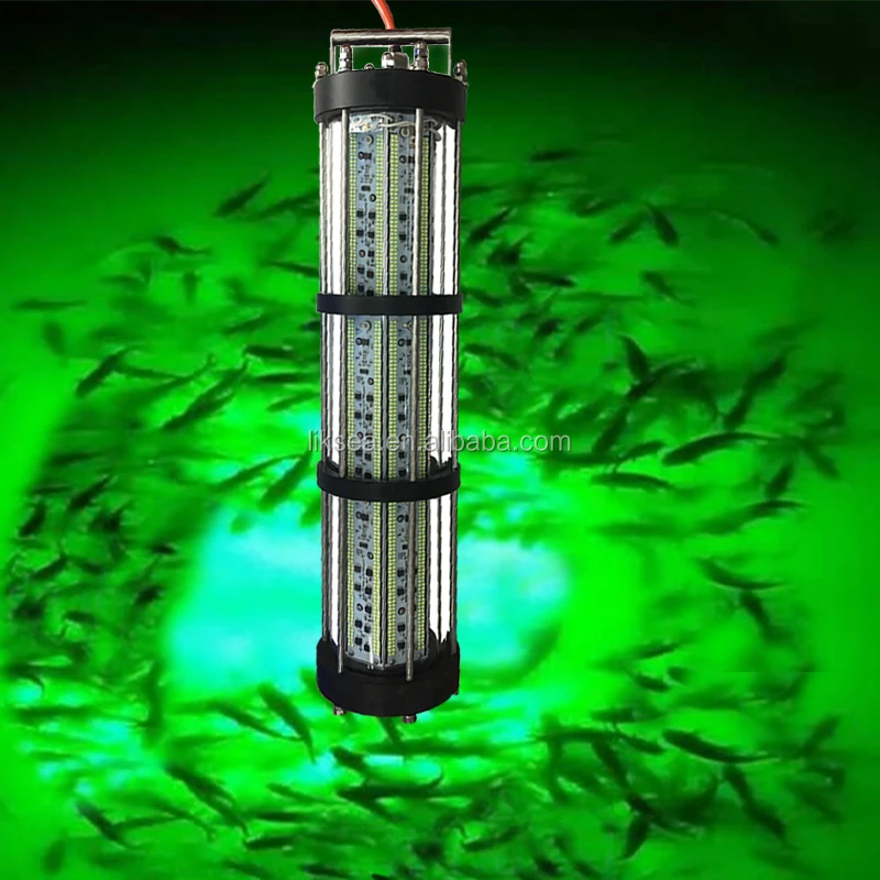 squid underwater fishing light factory, white led fishing light, 220v ac power green deep drop led fishing lamp light